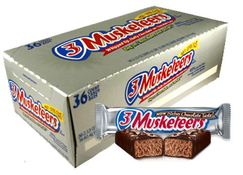 3 MUSKETEERS CANDY BAR - 2.13oz