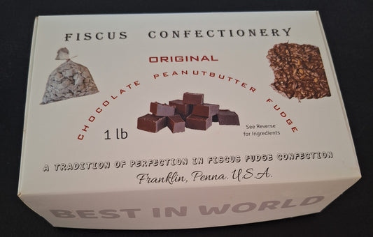 CHOCOLATE PEANUTBUTTER FUDGE - 16 oz